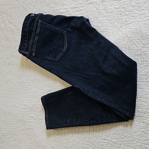 GAP 1969 ALWAYS SKINNY WOMENS JEANS SIZE 26 S DARK BLUE DENIM PRE-OWNED - Picture 14 of 17